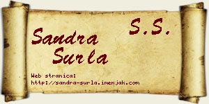 Sandra Surla vizit kartica